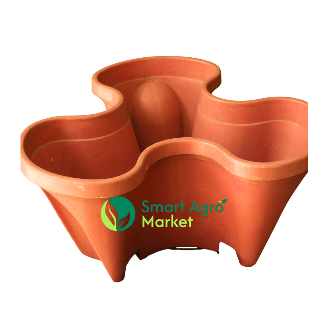 170LKR Plastic Flower Pot |ප්ලාස්ටික් පෝච්චි – Red